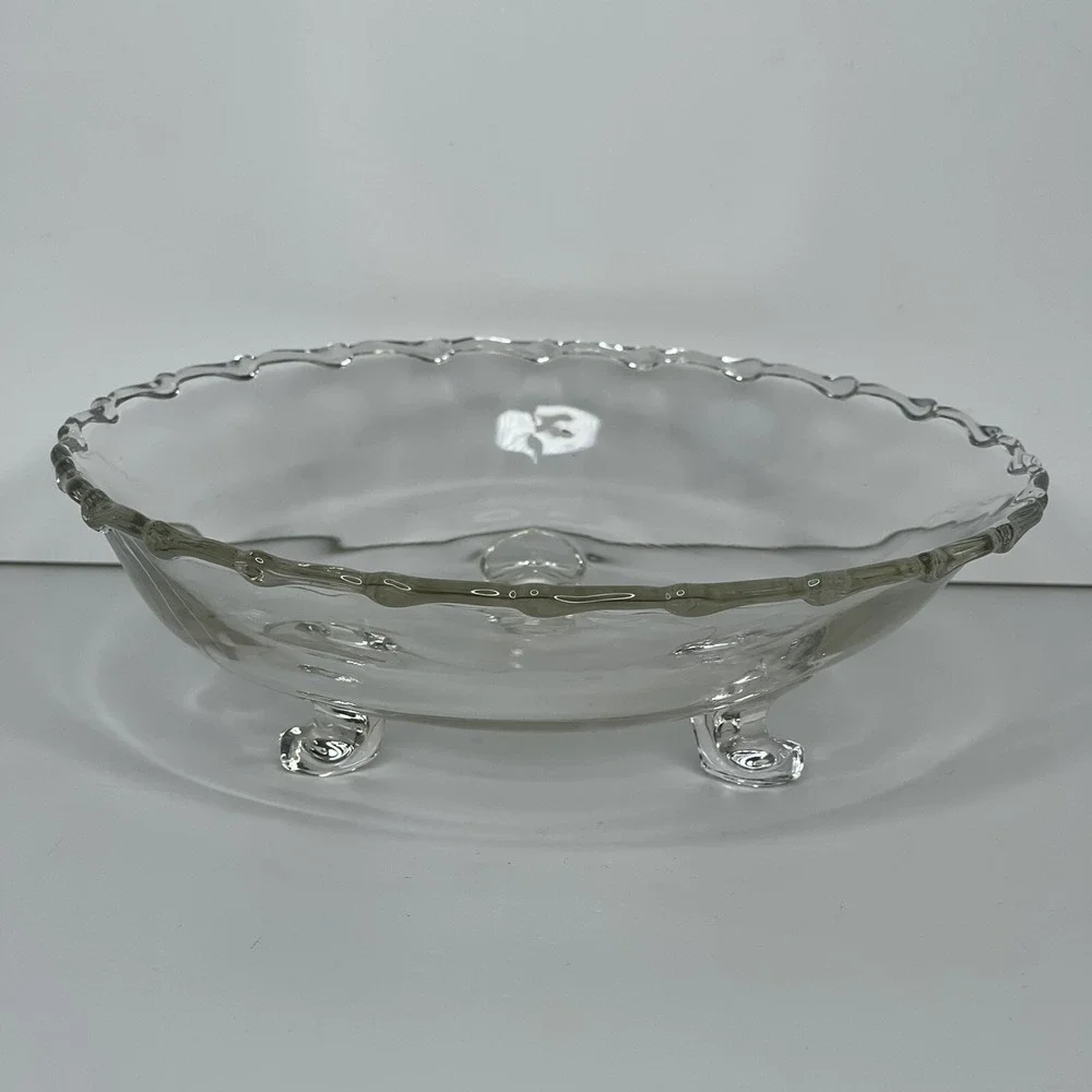 Fostoria Century Clear Glass‎ Footed Bon Bon Bowl Candy Dish 7